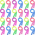 Elcoho 24 Pack Colorful Kids Jump Rope Set Adjustable Plastic Kids Jump Rope Skipping Rope Outdoor Jump Ropes Great Party Favor
