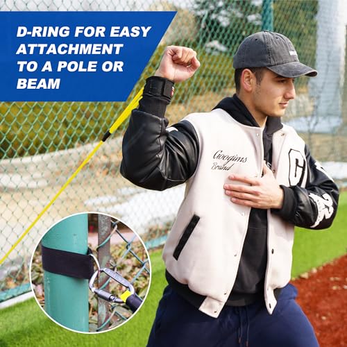 SunNordik Resistance Bands for Pitchers with Carry Bag | Baseball & Softball Training Gear, Build Arm Strength for Pitching & Throwing, Training Bands Suitable for All Skill Levels - size: 10LB (Beginner Level)