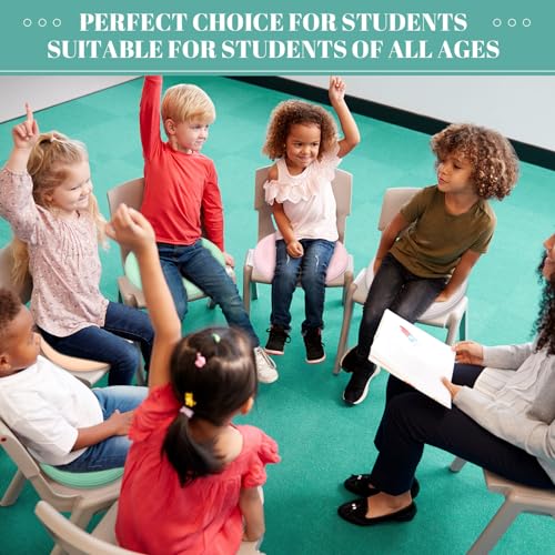Libima 8 Pcs Wiggle Seat Inflated Wobble Cushion Sensory Seat Flexible Balance Board Balance Disc for Kids Men Women Physical Exercise Improving Posture Home Office Classroom - color: Morandi Color