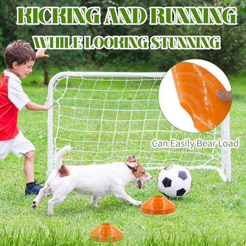 60/30 Pack Soccer Training Cones - Agility Cones with Carry Bag, Sturdy Disc Cones for Sports Training, Soccer, Football, Basketball, Indoor Outdoor Sports, Festive Events, Field Cone Markers - color: Orange- 30 Pack