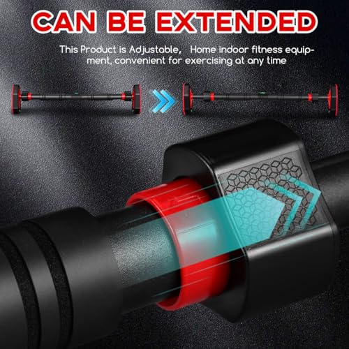 Mipcase Pull up Bar for Doorway No Drill Pull up Bar with Secure Locking and Comfortable Grip Home Fitness Equipment for -Ups Chin-Ups Upper Body Strength Training 39.37 X 6.10 X 2.75 in