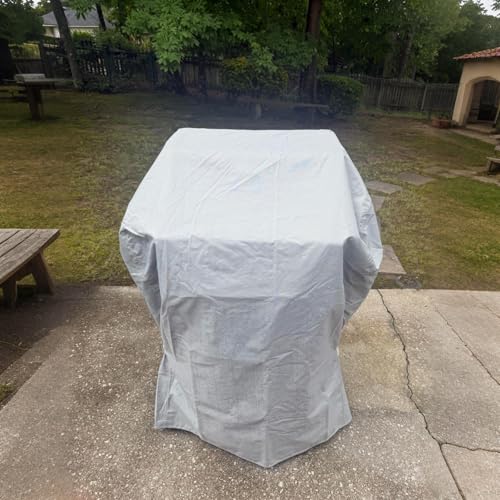 Turtle Life BBQ Grill Cover, 32 Inch Heavy Duty Waterproof 2 Burner Barbecue Gas Grill Covers for Weber Spirit Char-Broil Performance, Gray - color: Gray, size: EVO-32in