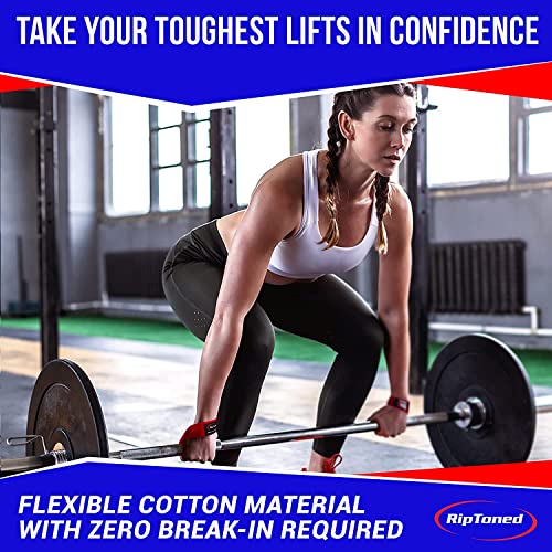 Rip Toned Lasso Lifting Straps for Weightlifting, 23¼" Padded | 1 Pair, cotton, non-latex neoprene. No break-in. Quick release. Deadlifts, rows, shrugs, pull-ups. Machine washable. - color: Green Camo