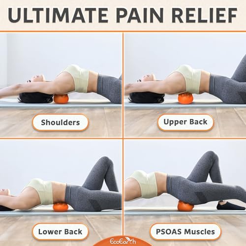 EcoEarth Hip Massager for Psoas Release (Firm) - 14 Massage Nodes for Sciatica & Piriformis Syndrome Pain Relief - Trigger Point Deep Tissue Massage Tool for Hip & Lower Back Pain - style: Firm