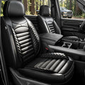 DISUTOGO for 2018 Dodge ram seat Covers 2012-2025 2026 RAM 1500 2500 3500 | Dodge Ram Seat Covers Full Set, Faux Leather Custom Fit Ram 1500 2500 3500 Truck, Flat Bench - color: 096-Black-Flat Bench, size: 5 Seats full set-RAM 2012-2026