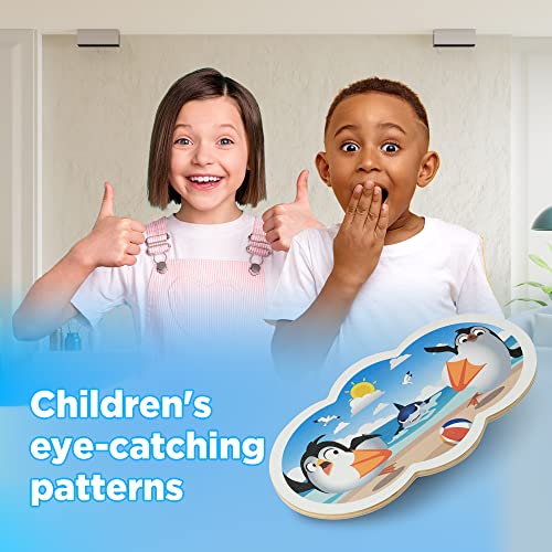 Wooden Balance Board Kids, Wobble Board For Balance, Balance Board Toddler Supporter, Balance Boards for Stability and Core Training - color: 1. Penguin