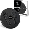 Figure Trimmer Ab Twister Board for Exercise Waist Twisting Disc Acupressure Nodes - color: Black