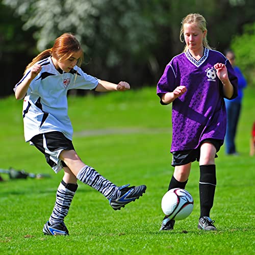 Civaner Youth Soccer Shin Guards Lightweight Breathable Child Calf Protective Gear Soccer Equipment Kids Shin Guards for 4-12 Boys and Girls Children Teenagers - size: L，8-12 years old