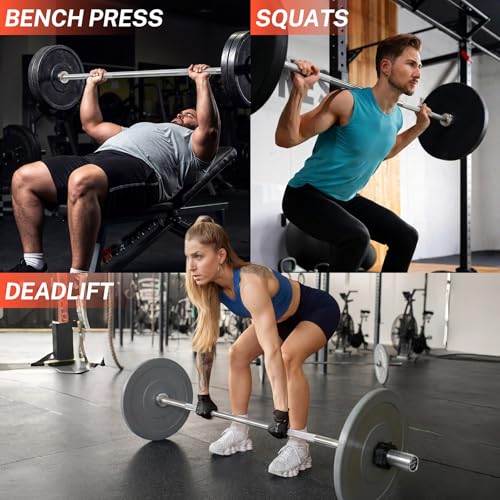 Olympic Barbell Bar Series, 2 Inch Weightlifting Bars, 4FT 6FT 7FT Straight & EZ Curl Options, 190K PSI Steel, Diamond Knurling, Smooth Rotation for Home & Gym Strength Training - color: 4FT Straight
