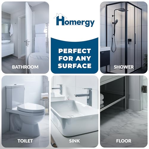 Anti-Slip Shower Stickers - Help Reduce Slipping in Bathtub & Shower, Gray Non-Slip Bath Strips, Strong Adhesive Bathtub Appliques Suitable for Homes with Kids, Adults & Seniors - 24 Pcs - Homergy - color: Calm Gray