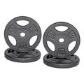 CAP Barbell Standard 1-Inch Grip Weight Plates - color: Black, size: 10 lbs Plate Pack (x4)