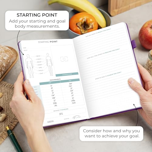 Clever Fox Food Journal - Daily Food Diary, Meal Planner to Track Calories & Nutrients, Weight Tracker Notebook, A5 (Purple) - color: Purple, size: A5 (5.8'' x 8.3'')