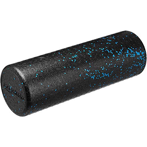 Amazon Basics High Density Foam Roller for Exercise and Recovery, 18 Inches, Blue Speckled - size: 18-Inch
