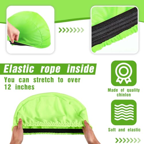 Ramede Football Helmet Covers for Practice Scrimmage Cap Helmet Cover Scrimmage Cap for Youth Adult Football Hockey Training Accessories 10.4 Inch in Diameter - color: Green, size: Regular Style
