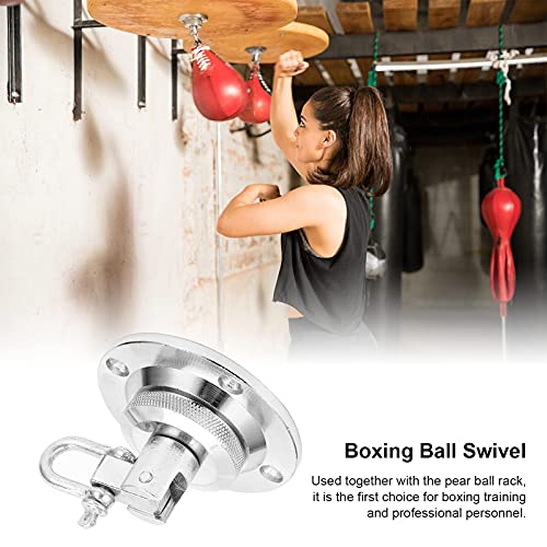 Speed Bag Swivels, Stainless Steel Boxing Ball Swivels with 360° Ball Bearing Speed Bag Mount Hardware Kit for Boxing Training