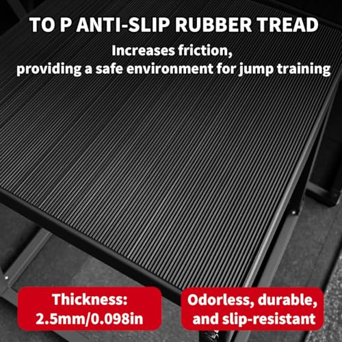 Hipicute Plyo Box Jump Platforms, 12 Inch Single Jumping Box for Men and Women for Home Gym,Black