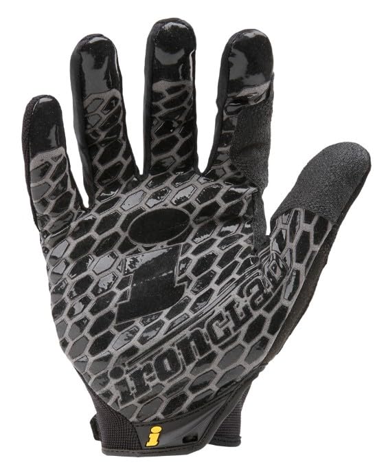 Ironclad Box Handler Work Gloves BHG, Extreme Grip, Performance Fit, Durable, Machine Washable, (1 Pair), Black - size: XX-Large