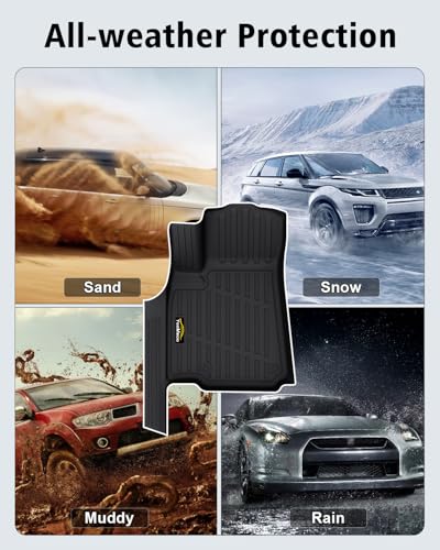 Floor Mats Custom for Jeep Grand Cherokee L 2021-2025 2026 Captain Chair(Only for 6-Seater w/o 2nd Row Armrest) TPE All Weather Cargo Liner with Backrest Mat & Door Sill Guards Accessories, Black - size: For Jeep Grand Cherokee L 6-Seater 2021-2025