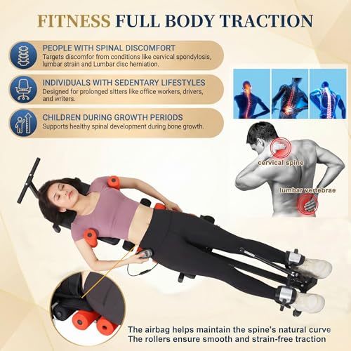 Spinal Decompression Machine Decompression Table for Back Pain Relief | Motorized Spine Decompression Device, spinal stretching device for sciatica and herniated disc relief, posture improvement