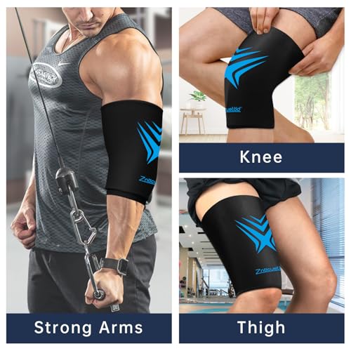 Knee Ice Pack Wrap Extended Ice Packs for Injuries Reusable Leg Freeze Compression Sleeves, Gel Cooling Knees Brace Cold Hot Packs Therapy Flexible for Pain Relief, Surgery Recovery Gift for Women Men - style: Knee-Black