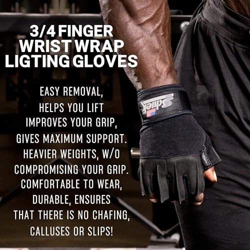 Schiek Sports 540 Platinum Lifting Gloves - Weightlifting Gloves with Wrist Wrap Support for Gym Workouts - size: XX-Large