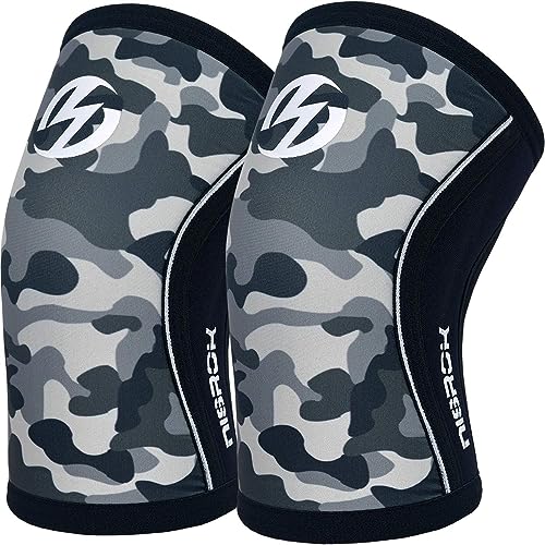 Elbow Sleeves (Pair),Support for Cross Training,Weightlifting,Powerlifting,Basketball and Tennis,5mm Neoprene Compression Brace for Both Women and Men(Small) - color: Camo Grey, size: Small