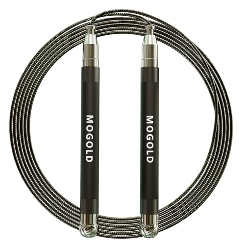 2-in-1 Speed Rope: 2mm for Boxing/MMA & 3mm for CrossFit - Tool-Free Adjustable Cable System with Dual Bearings - Sweatproof Hybrid Grip for High-Intensity Training - color: Black