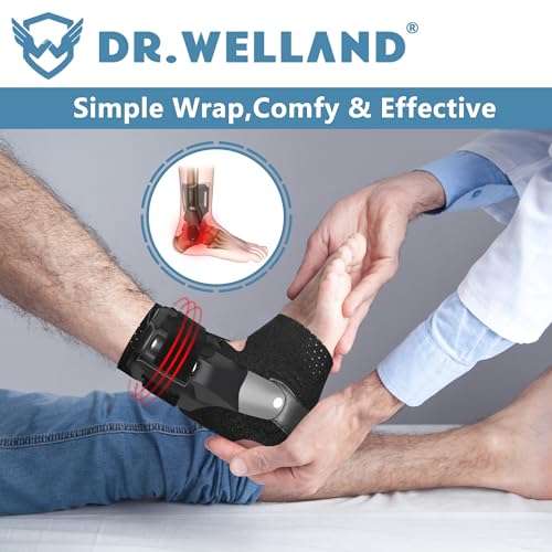 Ankle Brace with Side Stabilizers -Adjustable Ankle Support for Sprains, Sports Injuries, Plantar Fasciitis, Injury Recovery, Ankle Support for Running, Basketball, Volleyball (X-Large) - size: X-Large