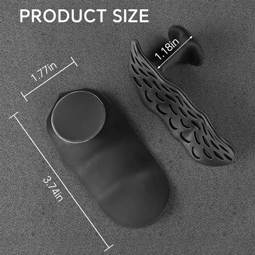 Anti-Slip Workout Grips - Widened and Thickened Rubber Hand Protector Ryptfit Grips for Weightlifting, Pull-ups, Gym for Men and Women, Silicone Gym Grip Pads, Soft, Pal - color: Black