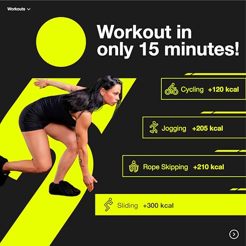 Slyfit Slide Board – Revolutionize Your Workouts: Slide Exercise at Home with Booties for Fitness, for Multi-Sport Training, Core Strength, Flexibility – Low-Impact Durable Home Gym Equipment for Balance and Agility