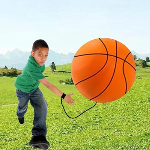 Reaction Training Ball with Wrist Strap, Basketball Reflex Trainer | High-bounce reflex ball with adjustable wrist strap for hand-eye drills, basketball practice, agility routines, and warmups