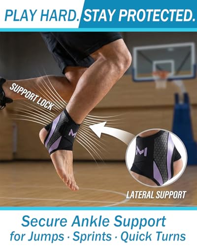 2-Pack Ankle Brace for Men & Women,Adjustable Lace up Ankles Sock,Basketball Ankle Stabilizer with Straps,Orthopedic Compression Sleeve for Plantar Fasciitis Relief,Tendonitis,Sprained (Gray) - color: Gray