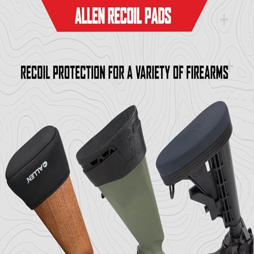 Allen Company Recoil Eraser II Slip‑On Pad – Universal Rifle & Shotgun Recoil Reduction Sleeve – Cushioned Silicone for Enhanced Comfort & - size: Large