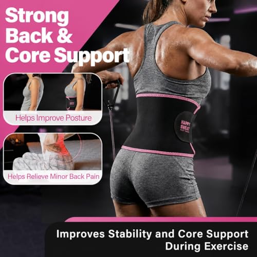 Waist Trainer for Women and Men Belly Fat, Neoprene Sauna Sweat Band, Stomach Wrap Waist Trimmer for Workout - size: Large