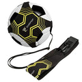 Surpop Soccer/Volleyball/Rugby Trainer, Football Kick Throw Solo Practice Training Aid Control Skills Adjustable Waist Belt for Kids Adults - color: black