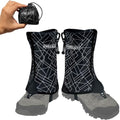 Frelaxy Ultralight Trail Gaiters, Low Shoe Gaiters for Hiking and Running | Breathable fabric, Wear-resistant design, Hypalon underfoot strap, Blocks rocks, mud, dust, Secure fit - color: Black