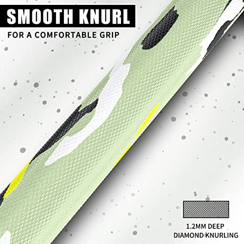 TECHNOAGE 7ft Olympic Barbell 45LB – 1500LB Capacity Weightlifting Bar with Needle Bearings & 28mm Knurled Grip, Powerlifting Strength Bar for Squat Bench Deadlift, Home Gym Olympic Weight Bar - color: Green-1500LB MAX