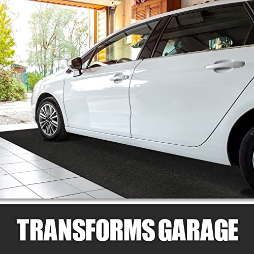 LINLA Premium Absorbent Oil Mat Contains Liquid Garage Floor Mat, Reusable, Washable, Protects Garage Floor or Driveway Surface, Shop,Parking, 7.4 ft x 20 ft - size: 7'5" x 20' (Rectangular)