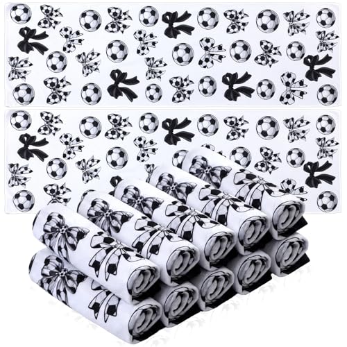 Moukeren 24 Pcs Cooling Towels 40"x12" Bulk Game Day Sports Ice Towel Quick Dry Breathable Party Favors for Team Coach Gift - style: Soccer