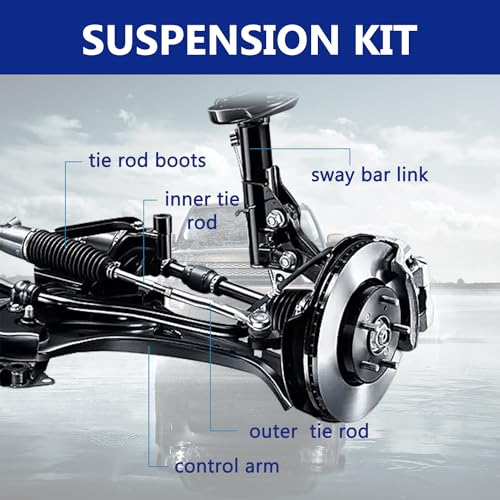 Sway Bar Links K750063, Front Left Right Stabilizer Sway Bar End Link Kit Compatible with 2003-2012 Land Rover Range Rover
