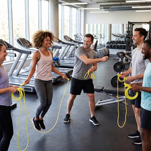 YYDYTTKX Adjustable Jump Rope Bulk, 9.2 ft Tangle-Free Speed Skipping Rope for workouts, group training, teams, family and Gym Class - color: Yellow, size: 24
