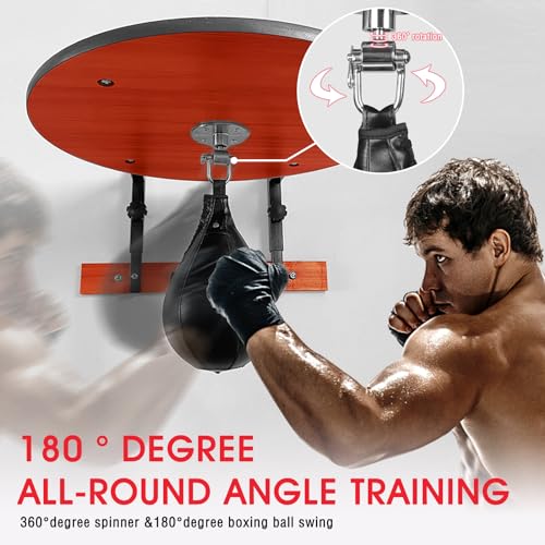 INNOLIFE Adjustable Speed Bag Platform Heavy Duty Wall Mount Speed Bag Platform Kit 24" with Speed Ball for Boxing Training Workout Fitness Stress Relief