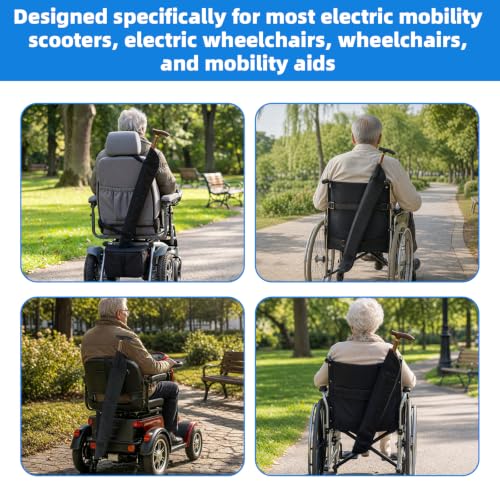 Cane Holder for Walker & Scooter, Waterproof Cane Storage Bag (29.5 x 3.9") | Absorbent Terry Lining, Adjustable Strap, Holds Canes/Umbrellas Up to 33.5", Durable Oxford Shell with Quick-Dry, Easy-Clean - size: 29.5 x 3.9"