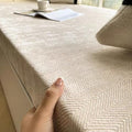 Custom Size Bench Cushion, Herringbone Customized Window Seat Dense Foam Seating Cushions Pad for Indoor Outdoor Patio Furniture, Mudroom, Banquette Breakfast Nook, Non Slip Bottom, Piping, Waterproof