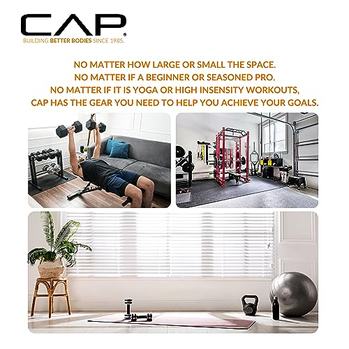 CAP Barbell Cast Iron Kettlebell - Singles and Sets, Multiple Weight Choices - size: 35 pounds set