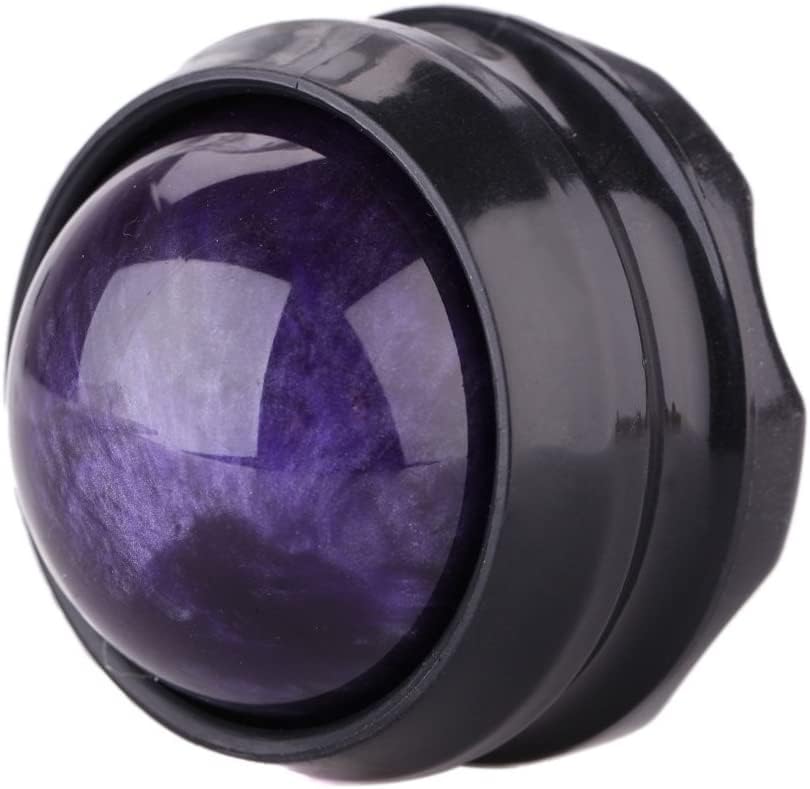 Manual Massage Ball Pain Relief Back Roller Massager Self Massage Therapy & Relax Full Body Tools for Sore Muscle Joint Pain Essential Oils or Lotion Relax (Purple) - color: Purple
