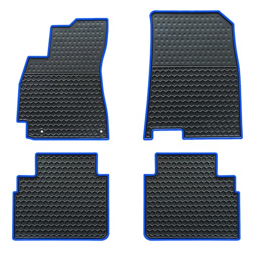 Car Floor Mats Custom Fit for Hyundai Elantra 2026 2025 2024 2023 2022 2021 Odorless Washable Heavy Duty Rubber (All Weather) Floor Liners Blue - color: Blue, size: Elantra: 2021-2026