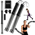 Portable Ropeless Battle Ropes, 2 in 1 Cordless Battle Ropes for Home Gym with Non-Slip Gloves, HIIT and Low-Impact Aerobic Training