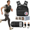 Lifepro Adjustable Weighted Vest for Women & Men - Flexvest 15 or 20 lb Workout Vest – Reflective Fitness Weight Vest with Phone Pocket for Running, Cardio, Strength Training - size: Men