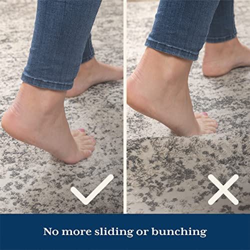 Veken Runner Rug Pad Gripper for Hardwood Floors, Non Slip 2x10 Ft Rug Pads for Area Rugs, Thick Rug Grippers for Tile Floors, Under Carpet Anti Skid Mat, Keep Your Rugs Safe and in Place - size: 2' x 10' (Rectangular), style: White